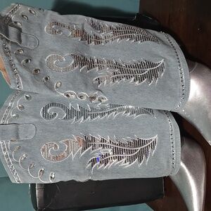 Fashion Nova Blue Jean Boots